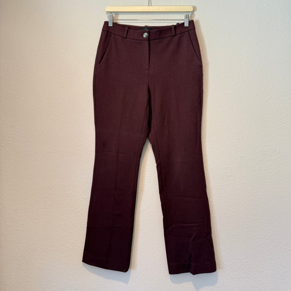 The Limited The Boot Curvy Burgundy Bootcut Dress Pants Womens Size 2 Maroon